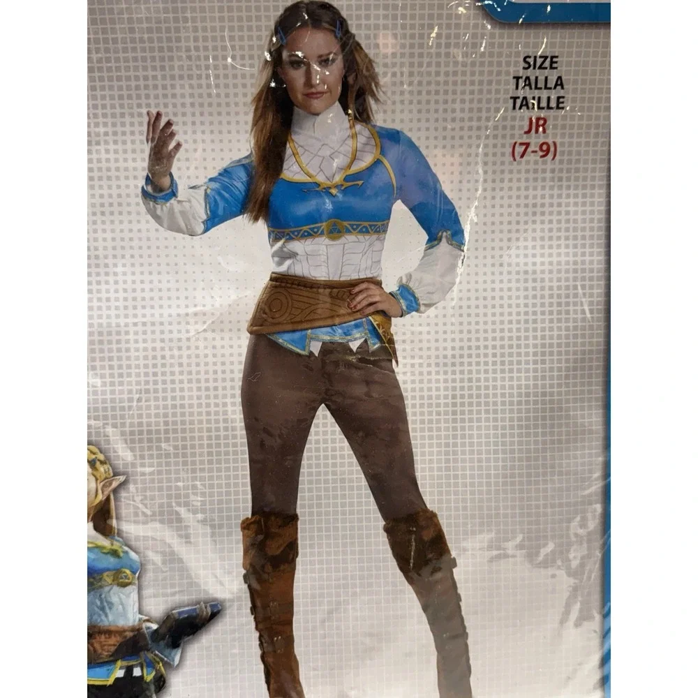 Brand New Wild Princess Zelda Breath Of The Teen 7-9/Adult Small Costume 3 Piece